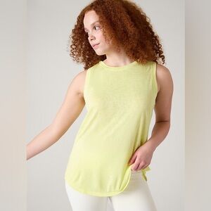 Athleta tank yellow MEDIUM New with tags!
